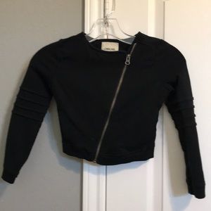 Cropped zip up jacket and dress